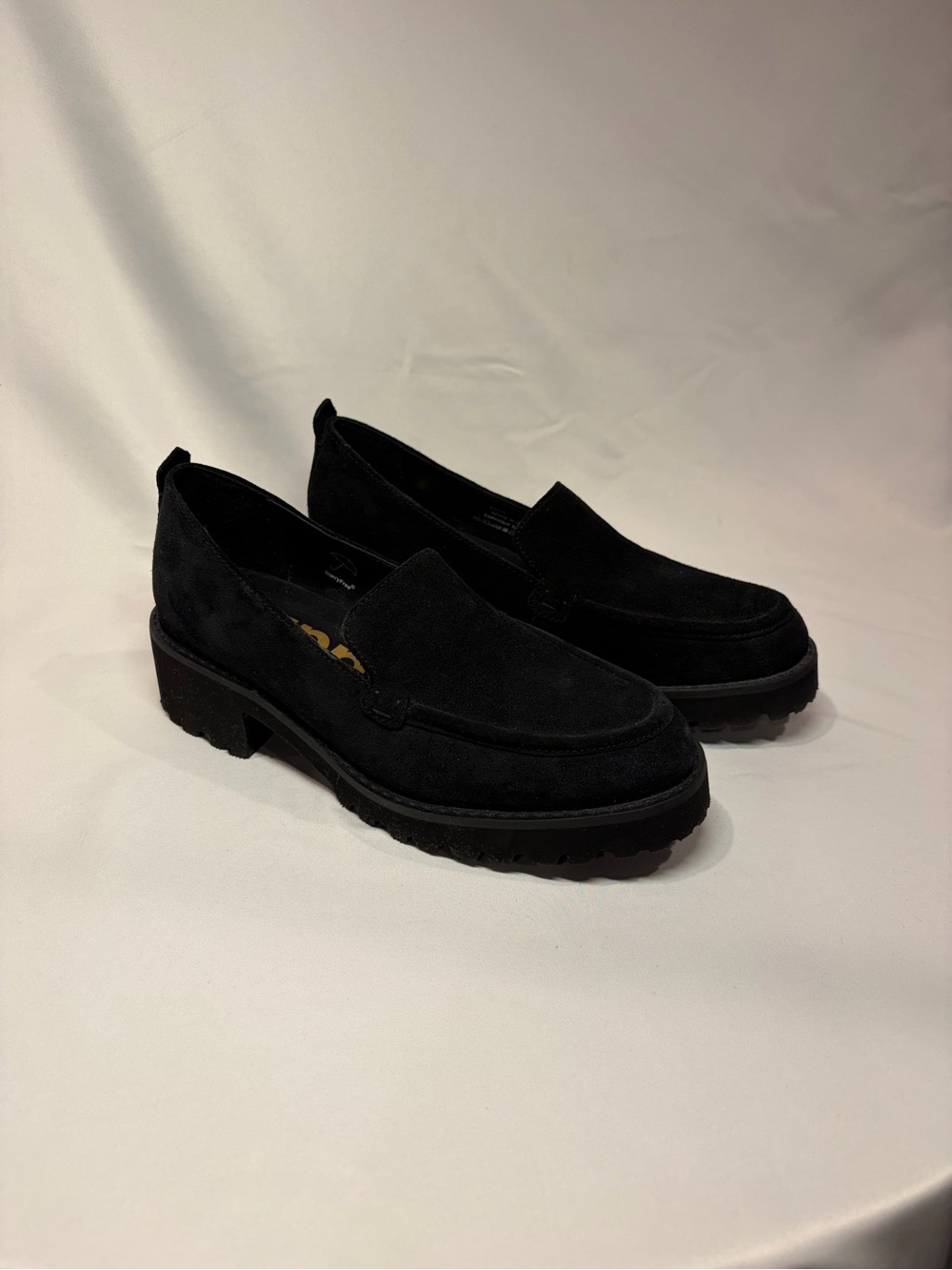 Hush Puppies Black Suede Loafers NEW